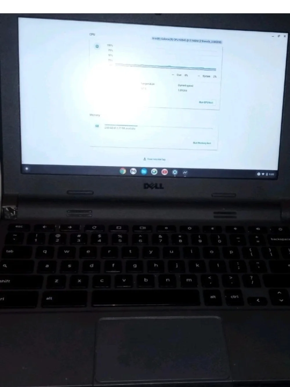 Dell 11 3120 Intel Celeron N2840 11.6in 2.16GHz 16GB SSD Chromebook - Black